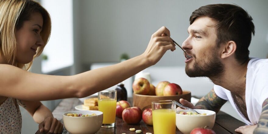 woman and man on their favorite diet
